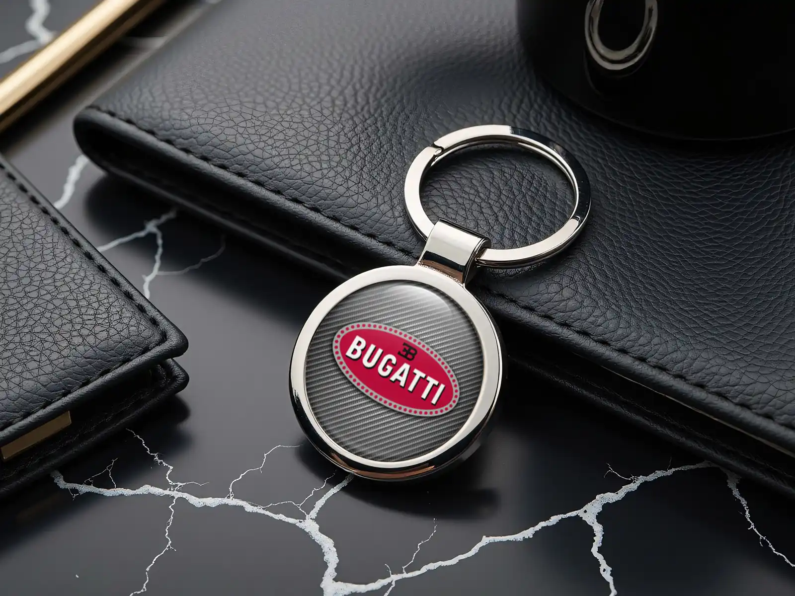 Bugatti Llavero Limitado A Medida Acero Estilo